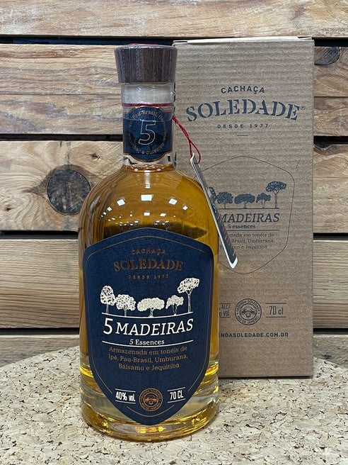 Cachaça Soledade 5 Madeiras