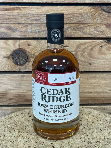Cedar Ridge Iowa Bourbon