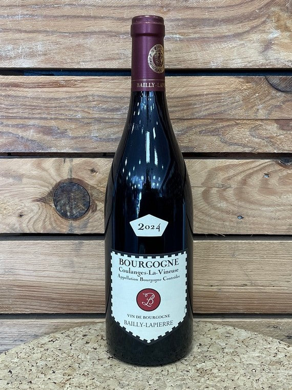 Coulanges la Vineuse rouge 2024 Caves de Bailly
