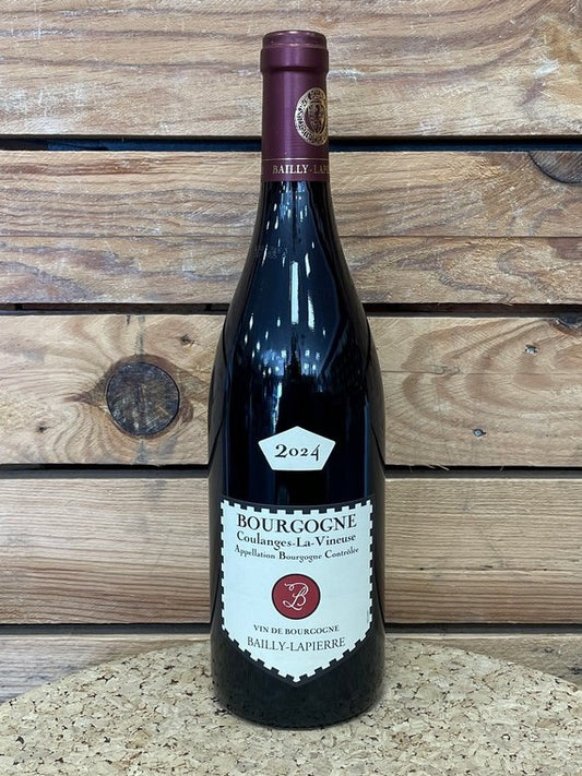 Coulanges la Vineuse rouge 2024 Caves de Bailly-Lapierre