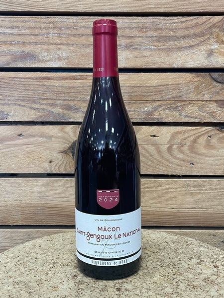 Mâcon Saint-Gengoux Le National rouge 2024 Buissonnier Vignerons de Buxy