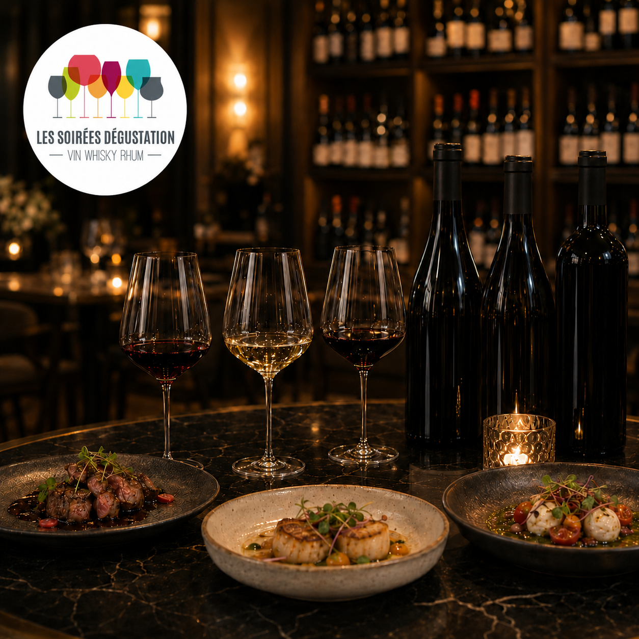 Soirée Oenologique au restaurant "Mets et vins du monde" le 23/10/26 à 19h15